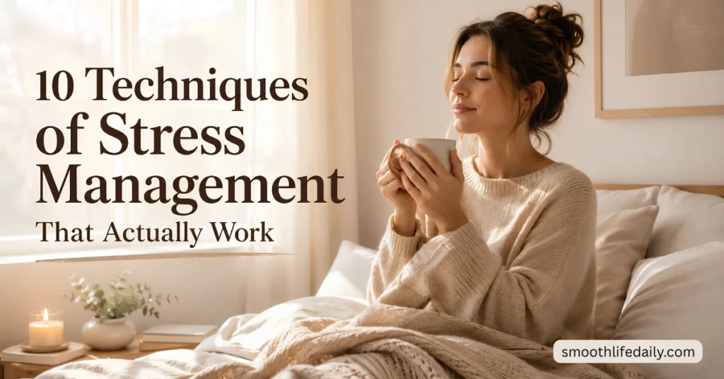 techniques of stress management for women at home